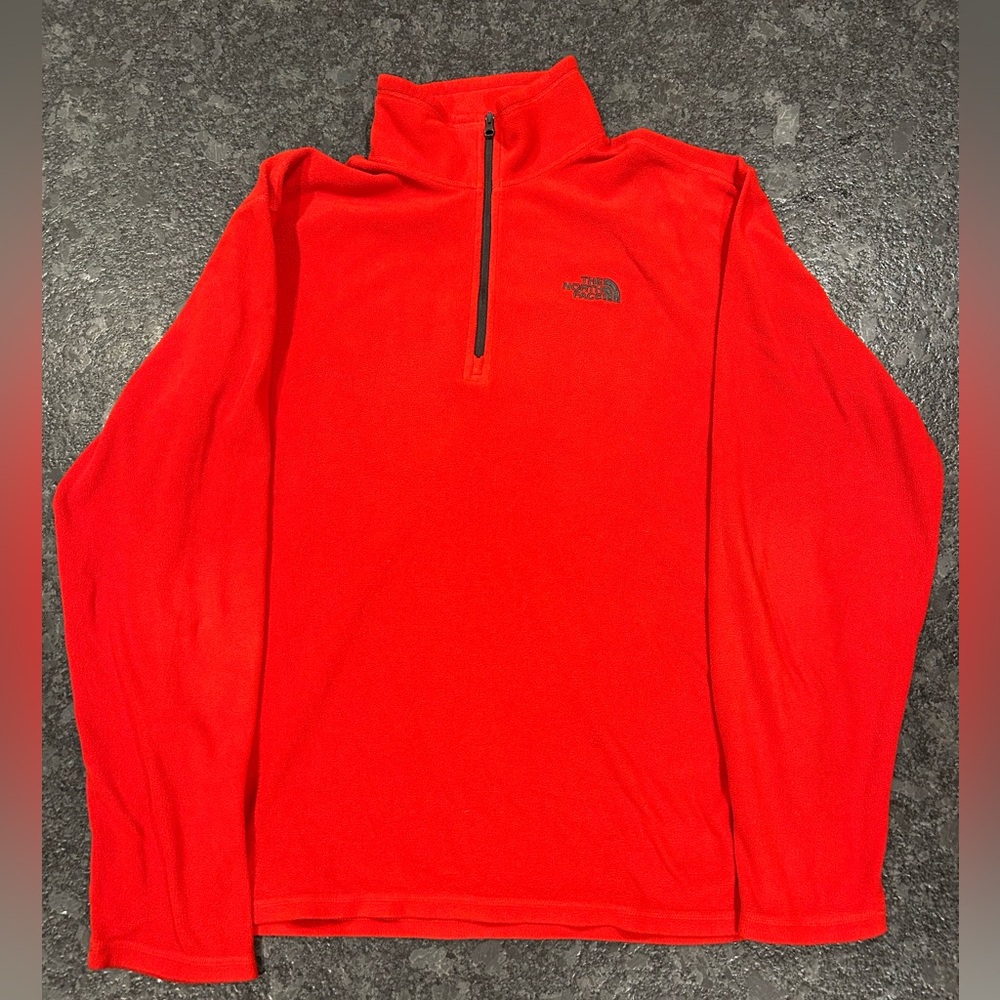 The North Face Mens Red Fleece Pullover